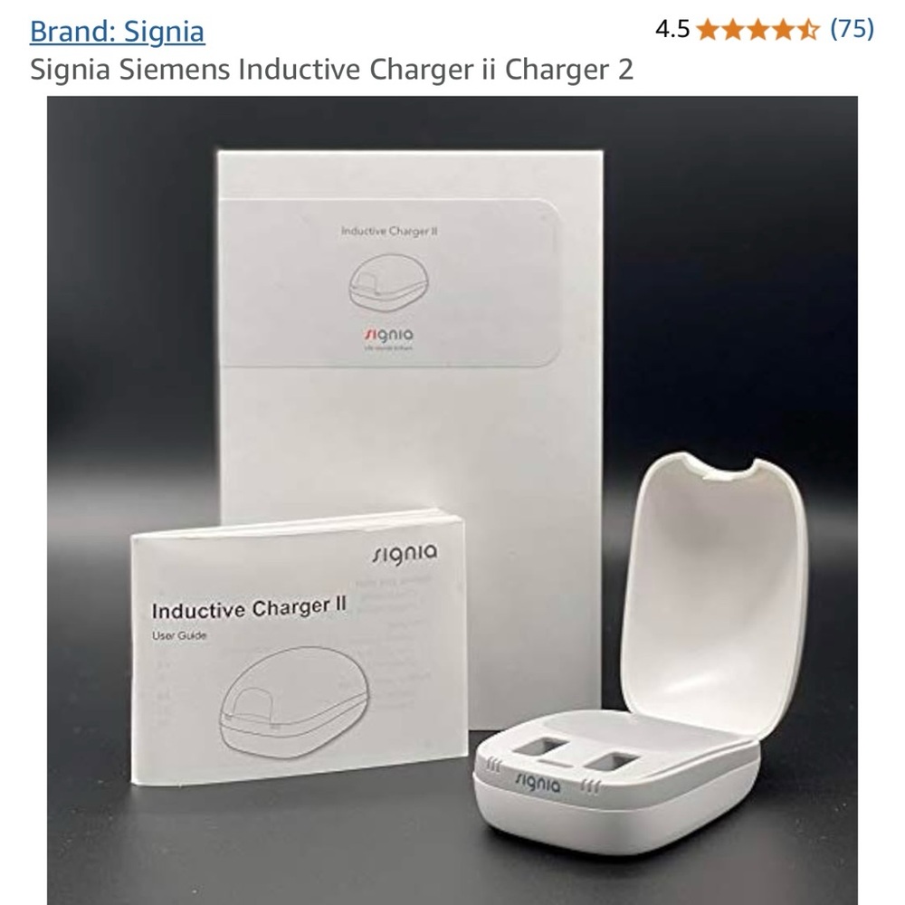 Signia Inductive Charger II in White
